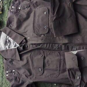 Gothic cowboy! Military inspired utility / work shirt by trust